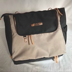 Petunia Pickle Bottom Pivot Diaper Bag Sand/Black